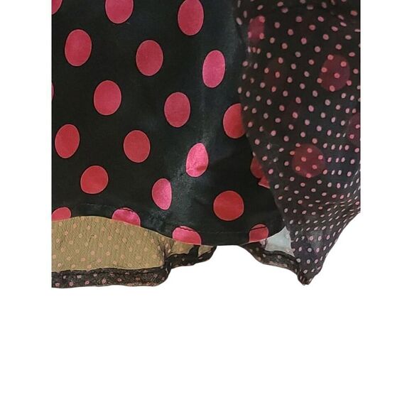 Vintage Bebe Silk Annalisa Halter Slip Dress Polka Dot Y2K | L | NWT Elle Woods - Picture 4 of 13